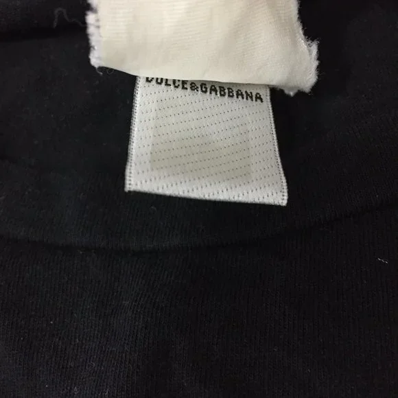 D&G DOLCE & GABBANA Italy Black Silver LOVE Sequin Long Sleeve Shirt - Picture 3 of 8